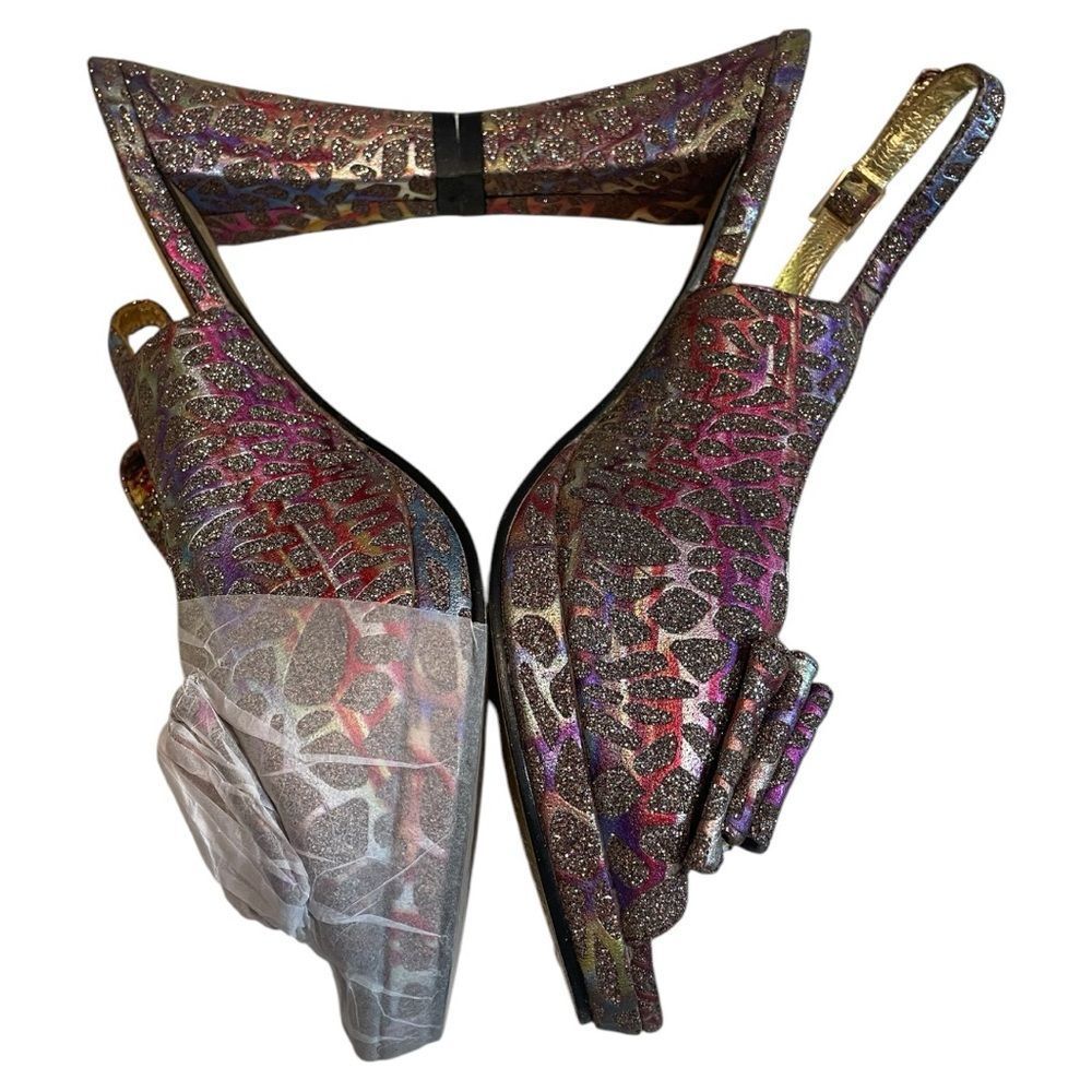 Bruno Giordano Multicolor Designer Women's Bag and Shoe Set. Sz 40 - Picture 4 of 14